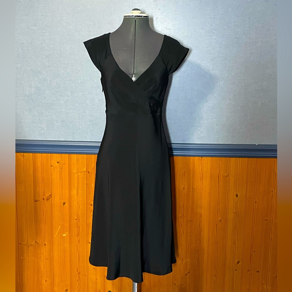 EUC- J. Crew silk little black dress